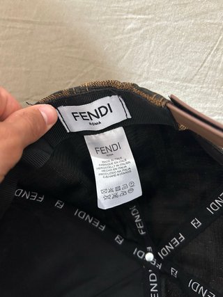 Gorra Fendi FF Marrón y Negra
