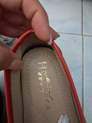 Mocassini donna pelle rossi taglia 38