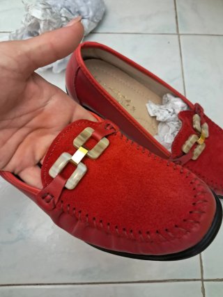 Mocassini donna pelle rossi taglia 38