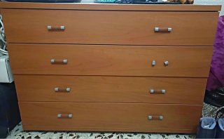 Cómoda de madera 4 cajones