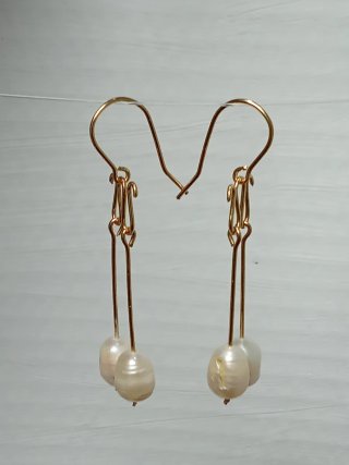 Pendientes Perlas Barrocas Antigua Roma Acero