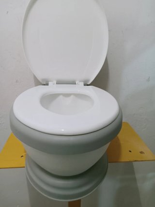 Orinal infantil con diseño de jirafa con mósica