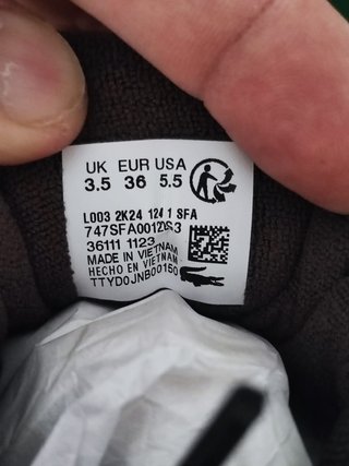 Lacoste Zapatillas Talla 36 Nuevas Caja