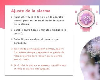 Reloj digital infantil unicornio