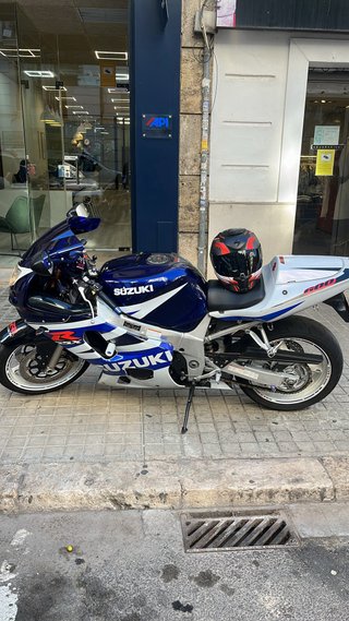 Suzuki GSXR 600 k3 Sportbike Azul/Blanco