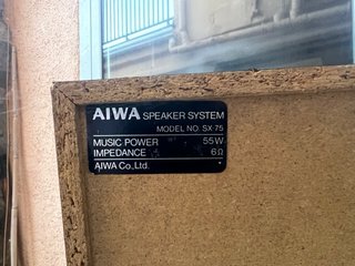 Altavoces Aiwa SX-75