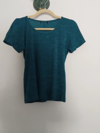 Completo gonna e t-shirt verde ottanio