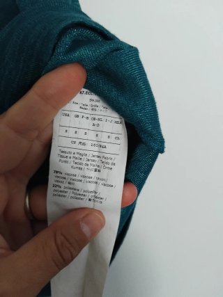 Completo gonna e t-shirt verde ottanio
