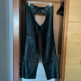 GANGA Cazadora  y chaps de cuero para moto