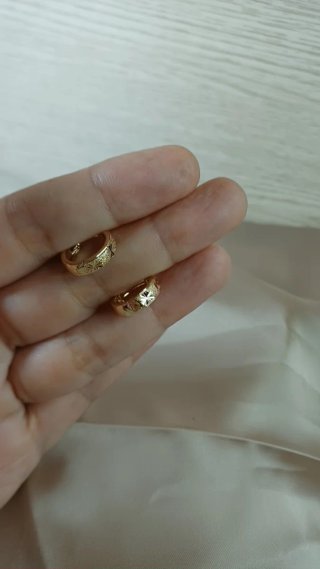 Pendientes Vintage Chapado Oro 18k Pequeños