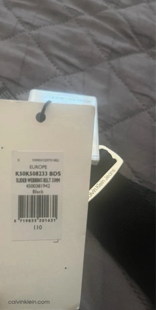 Cintura Calvin Klein Uomo 110cm Regolabile con et