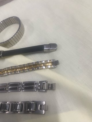 Lote 11 Pulseras Acero Hombre