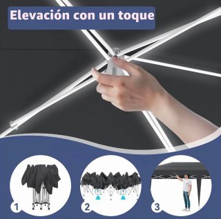 Carpa Plegable 6x3m blanca Nueva