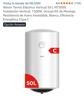 Termo Eléctrico Nilson 50L