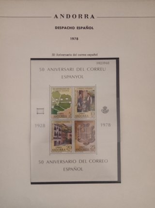 Conjunto Sellos Andorra MNH + Hojas