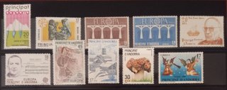 Conjunto Sellos Andorra MNH + Hojas