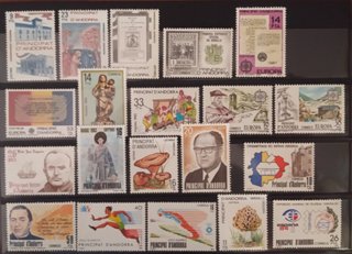 Conjunto Sellos Andorra MNH + Hojas