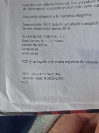 Diccionario primaria lengua española Voz