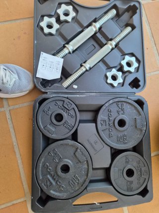 Pesas ajustables con maletín