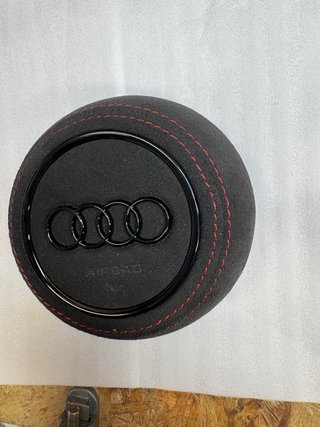 Copertura Airbag Audi alcantara cuciture rosse