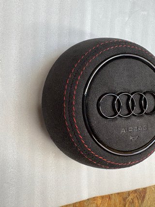 Copertura Airbag Audi alcantara cuciture rosse