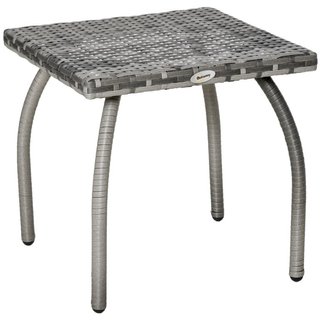 Mesa de centro de ratán sintético para exterior y