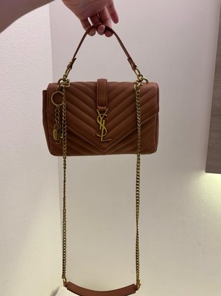 Bolso YSL Beige con Llavero