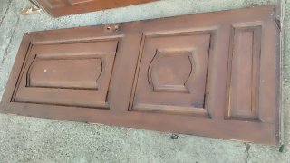 Puerta exterior madera maciza