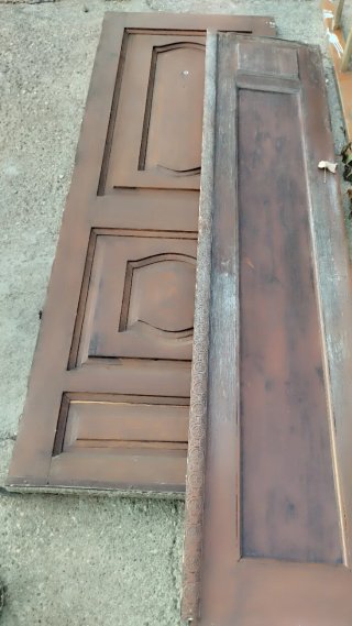 Puerta exterior madera maciza