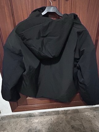 Anorak acolchado negro mujer