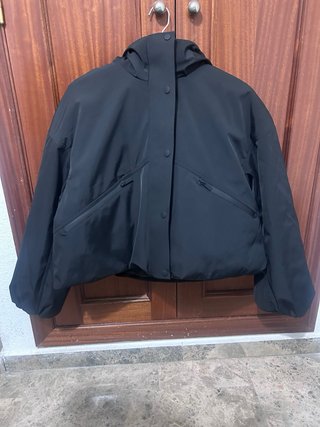 Anorak acolchado negro mujer