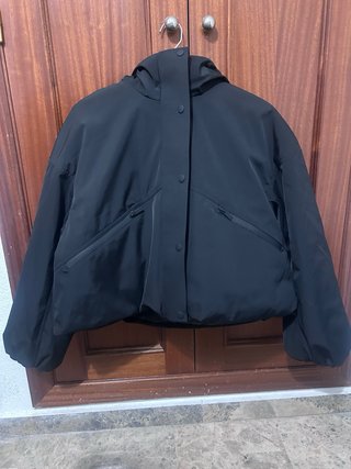 Anorak acolchado negro mujer