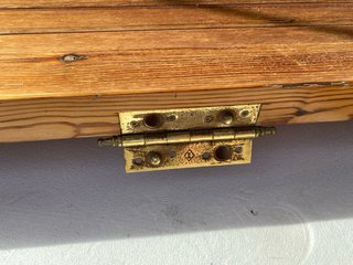Puerta entrada madera maciza miel