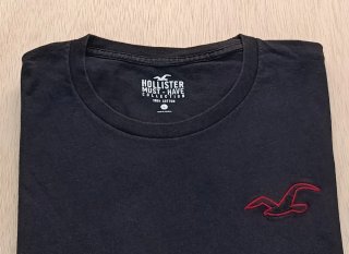 Hollister camiseta  Negra Talla L Hombre