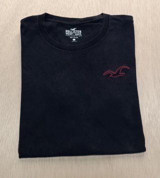 Hollister camiseta  Negra Talla L Hombre
