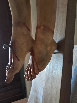 Cristo Crucificado Grande.Medidas del cristo 85×65