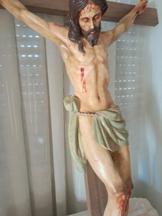Cristo Crucificado Grande.Medidas del cristo 85×65