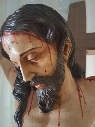 Cristo Crucificado Grande.Medidas del cristo 85×65