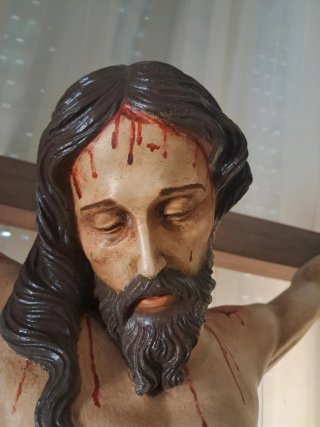 Cristo Crucificado Grande.Medidas del cristo 85×65
