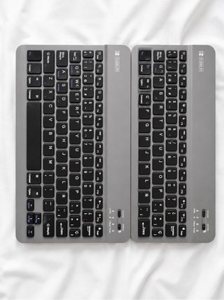 Pack 2 teclados inalámbricos ultrafinos Bluetooth