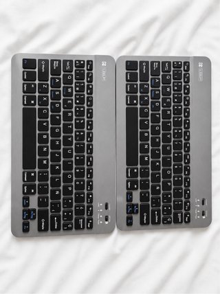 Pack 2 teclados inalámbricos ultrafinos Bluetooth