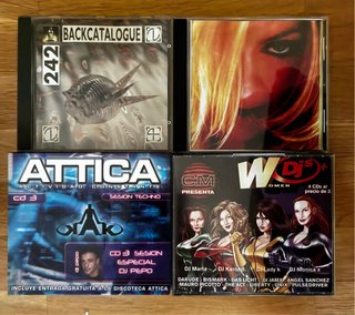 Lote 4 CDs Dance/Electro: Attica, Backcatalogue, W