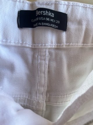 Falda vaquera blanca Bershka T38