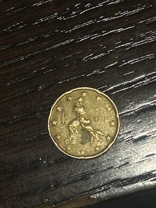 Moneda 20 céntimos Italia 2003