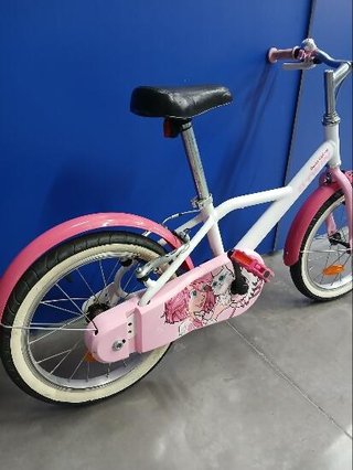 Bicicleta niños 16 pulgadas Btwin 500 Doctor Girl blanca