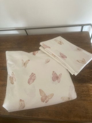 Funda nórdica y 2 fundas de almohada mariposas