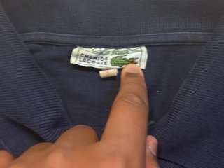 Polo Lacoste blu scuro