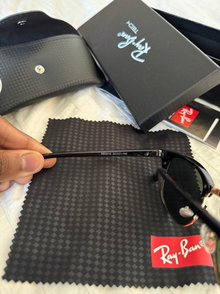 Gafas de Sol Ray-Ban Clubmaster Negro/Dorado