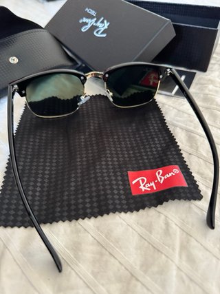 Gafas de Sol Ray-Ban Clubmaster Negro/Dorado