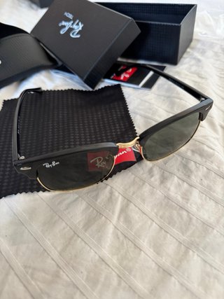 Gafas de Sol Ray-Ban Clubmaster Negro/Dorado